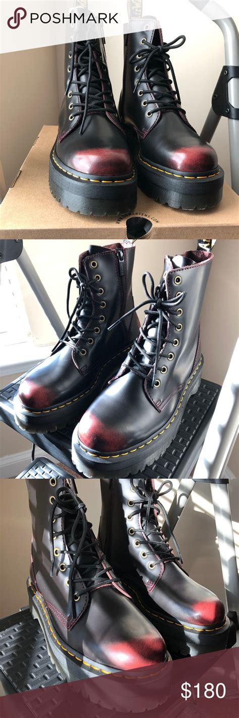 drmartens jadon cherry red arcadia boots boots womens lace  boots shoe laces