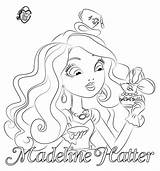Coloring Pages Liv Maddie Ever After High Madeline Hatter Print Great Printable Getcolorings Getdrawings рисунки доску выбрать sketch template