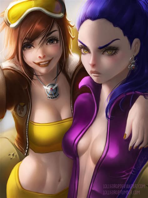 Tracer X Widowmaker Casual Overwatch By Lolliedrop On