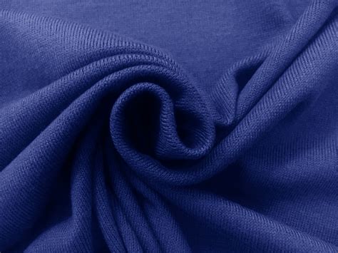 poly viscose blend knit  ultramarine bj fabrics