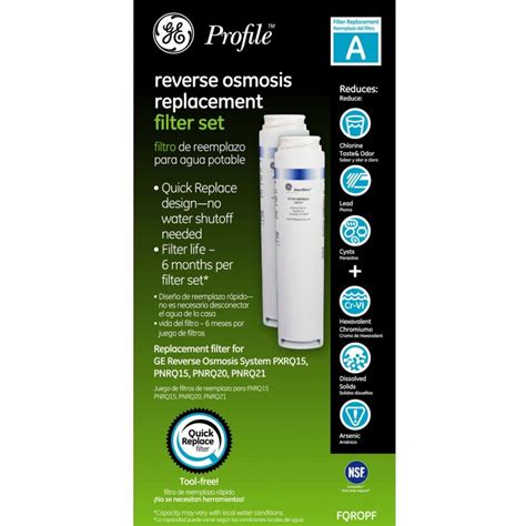 Ge Fqropf Replacement Reverse Osmosis Filter Set A