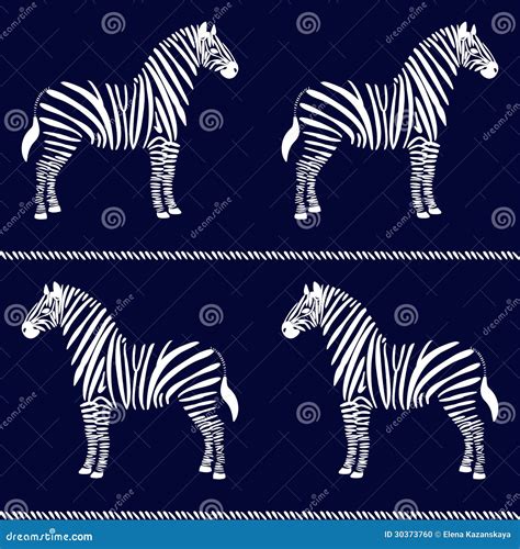 zebra seamless pattern stock vector illustration  design