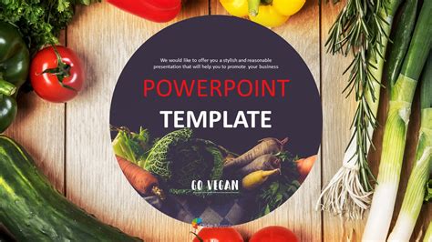 organic vegetable powerpoint template