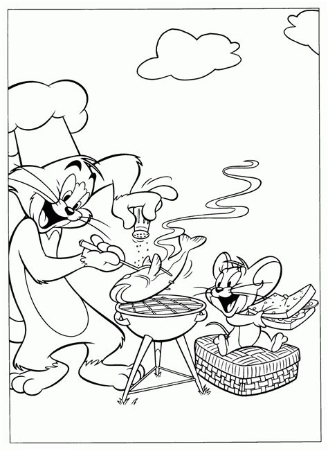 tom  jerry coloring pages minister coloring