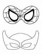 Super Hero Masks Coloring sketch template