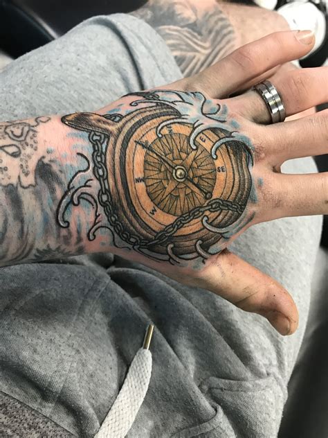 Hand Tattoos Compass Artist Thomas Prochaska Canvas Josh Hakes