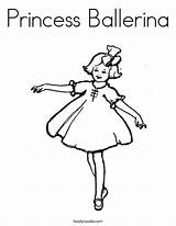 Coloring Ballerina Ballet Princess Bailarina Balet Dancing Penari Pages Print Dance Twistynoodle Favorites Login Built California Usa Dancer Noodle Ll sketch template