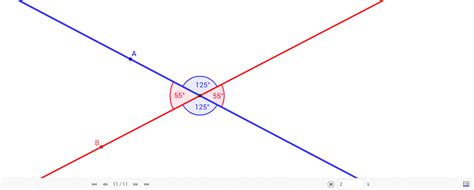 theorem  vertically  angles geogebra