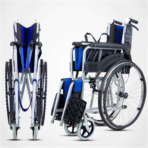 nouveau fauteuil roulant medical pliable chaise pliante  pouces