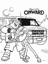 Onward Brothers Coloring Pages Fun Kids sketch template