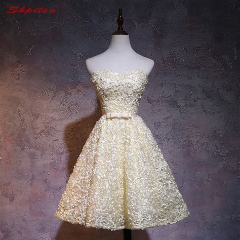 Sexy Yellow Short Homecoming Dresses 8th Grade Prom