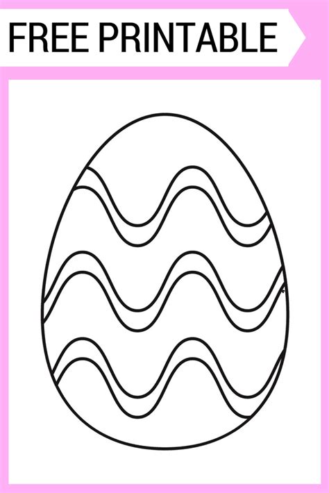 easter egg coloring page  printable  kids