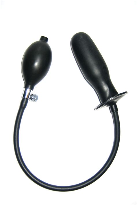 inflatable anal plug for gluing into latex clothes or underwear