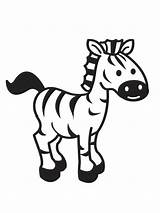 Zebra Coloring Printable Pages Print Drawing Kids Stencil Cartoon Baby Simple Clipart Sheet Clip Color Animal Easy Templates Library Clipartbest sketch template