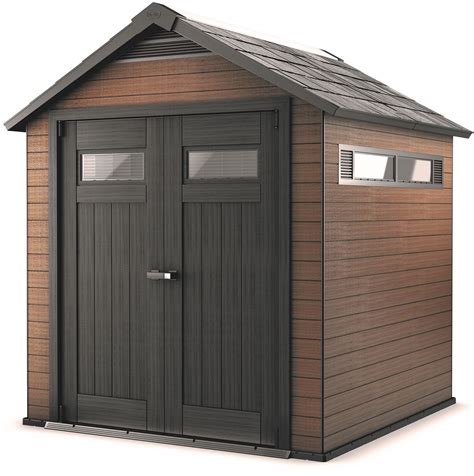 keter    wood plastic composite shed sears