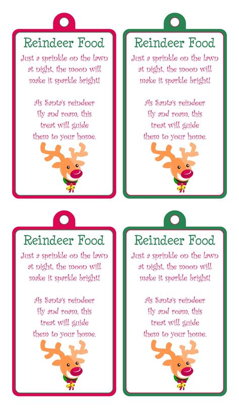 printable reindeer food poem printable templates  nora