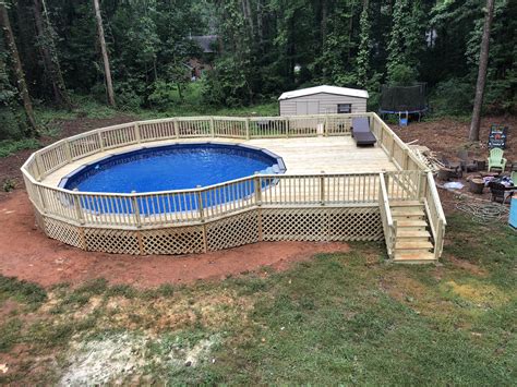 Decks For Above Ground Swimming Pools Greater Altanta Decks And Gazebos