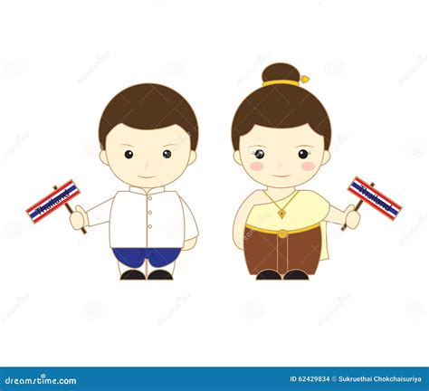 thailand cartoon asean stock illustration illustration  national