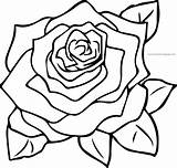Rose Coloring Pages Wecoloringpage Flower sketch template