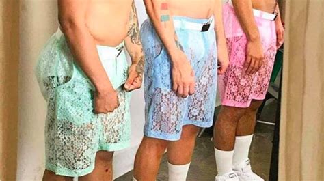 men s lace shorts are a thing and i don t want to live on this planet anymore
