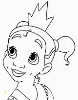 Pages Tiana Coloring Princess Disney Printable Little Divyajanani sketch template