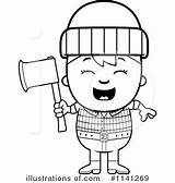 Lumberjack Clipart Coloring Pages Illustration Royalty Thoman Cory Rf Clipground Getcolorings sketch template