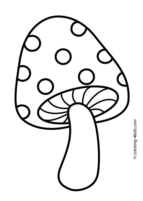 nature nice mushroom coloring page  kids printable  coloring