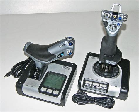 saitek ps  flight control system pc gaming joystick throttletested game controllers