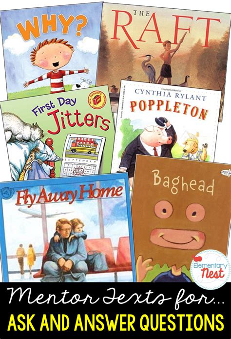 primary mentor texts  common core literature standards elementary nest
