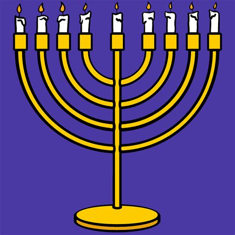 menorah clip art clipartsco