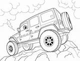 Jeep Coloring Pages Print Drawing Safari Cherokee Printable Procoloring Jeeps Sheets Teraflex Preschool Cars Color Wrangler Kids Auto Truck Line sketch template