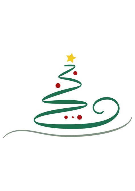 swirly christmas tree svg dxf eps png files small commercial use