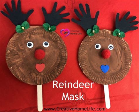 reindeer mask christmas craft christmas crafts christmas crafts