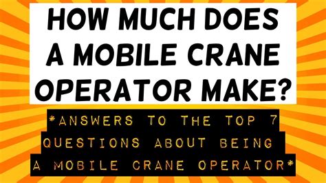 mobile crane operator  youtube
