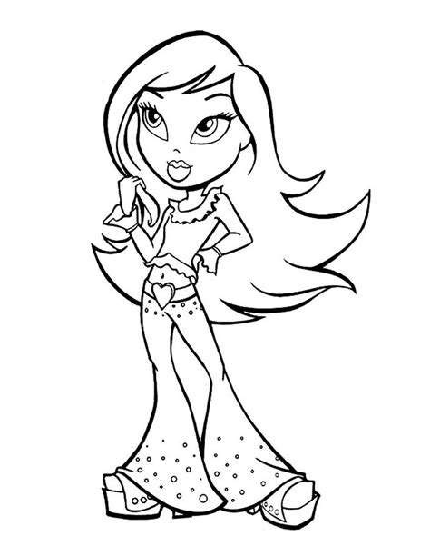 bratz coloring pages    print