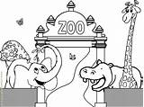 Zoo Coloring Pages Printable Animals Popular sketch template