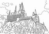 Hogwarts Potter Harry Coloring Castle Pages Coloriage Printable Drawing Poudlard Chateau Book Colouring Express Sketch Supercoloring Getdrawings Template Houses Imprimer sketch template