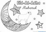 Eid Adha Mubarak Mindfulness Happy sketch template