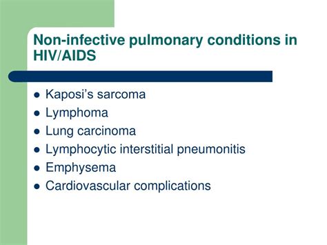 Ppt Approach To Pulmonary Manifestations Of Hiv Aids Powerpoint