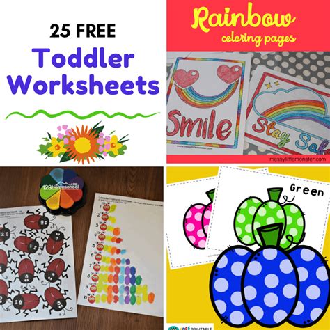 printable worksheets  toddlers age