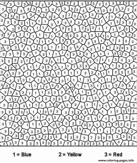 print  difficult color  number  adults coloring pages