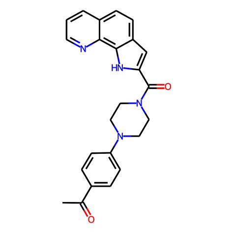e950 0154 — chemdiv screening compound 1 [4 4 {1h pyrrolo[3 2 h