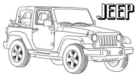 jeep coloring pages printable  coloringfoldercom jeep drawing