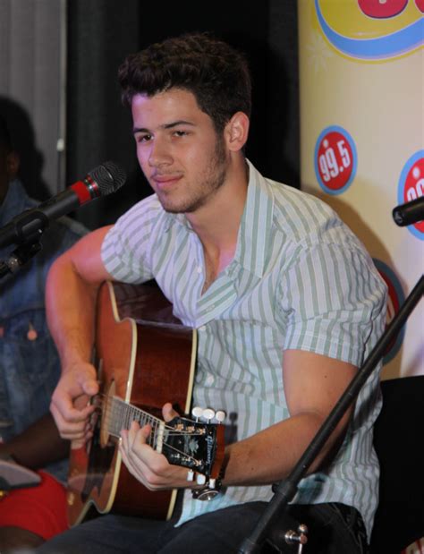 Nick Jonas On The Guitar