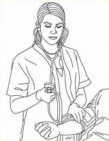Nurse Netart sketch template