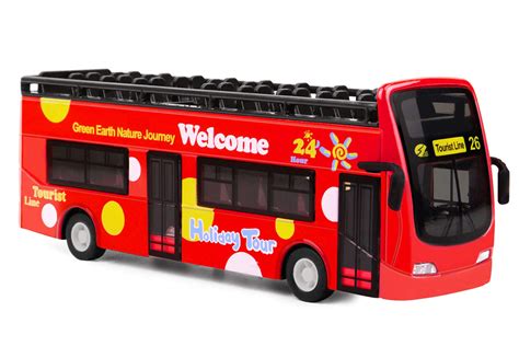 buy yijiaoyun london bus toy double decker bus toy   red bus alloy diecast vehicles