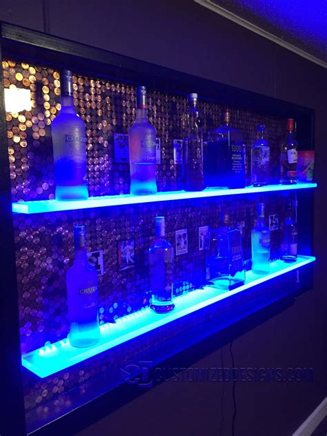 Lighted Back Bar Shelves Great For Home Bars Restaurants And Bars