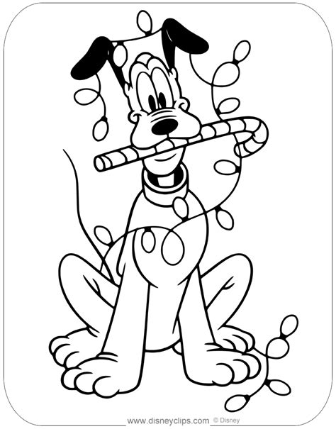 disney printable christmas coloring pages