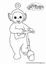 Teletubbies Coloring Pages Dipsy Print Getcolorings sketch template