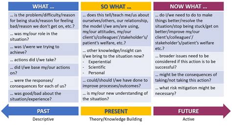 reflective practice levels chart